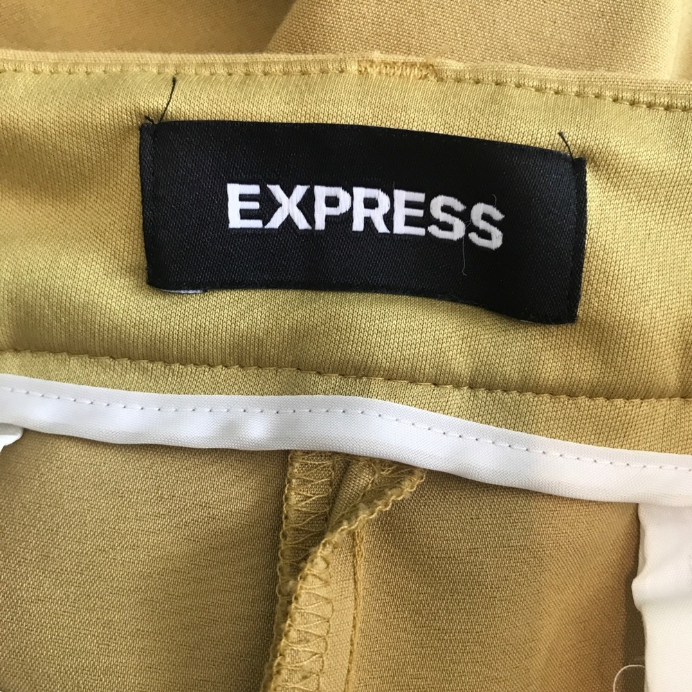 *SOLD* Express Mid Rise Ankle Curve Pant Gold - Picture 3 of 7